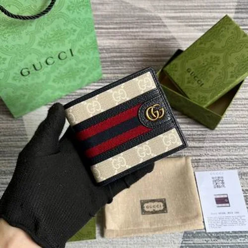 Gucci Original Women's Wallet Authentic GG Canvas Luxury