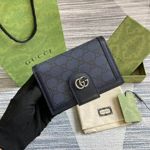 Gucci Original Women's Wallet Authentic GG Canvas Luxury