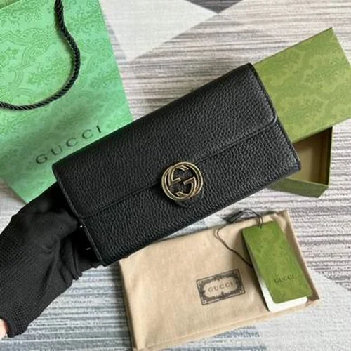 Gucci Original Women's Wallet Authentic GG Canvas Luxury