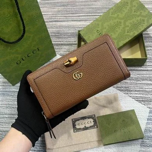 Gucci Original Women's Wallet Authentic GG Canvas Luxury