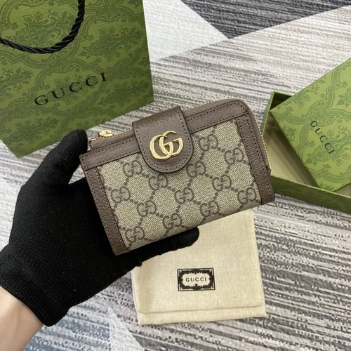 Gucci Original Women's Wallet Authentic GG Canvas Luxury