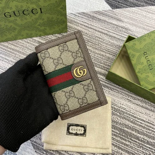 Gucci Original Women's Wallet Authentic GG Canvas Luxury