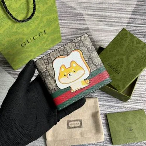 Gucci Original Women's Wallet Authentic GG Canvas Luxury