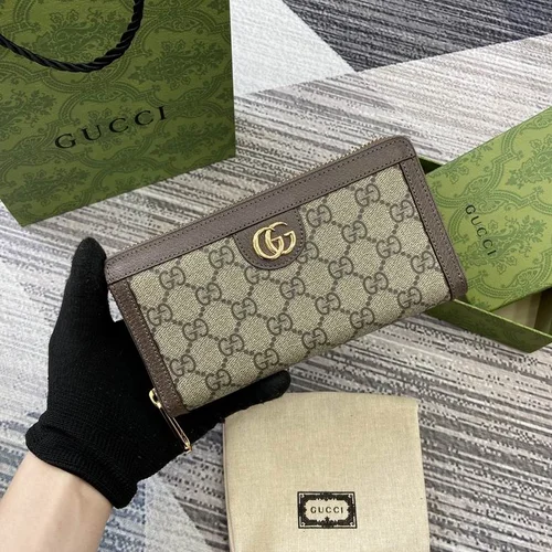 Gucci Original Women's Wallet Authentic GG Canvas Luxury