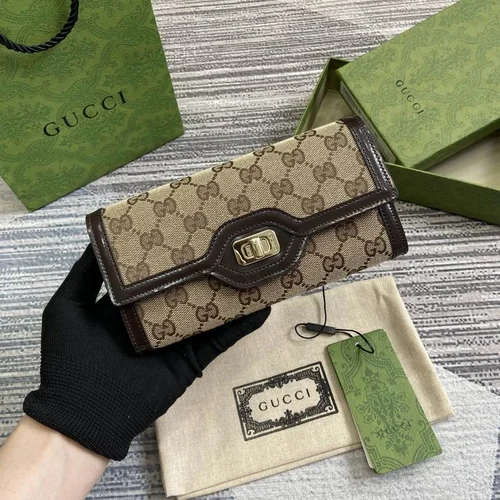 Gucci Original Women's Wallet Authentic GG Canvas Luxury