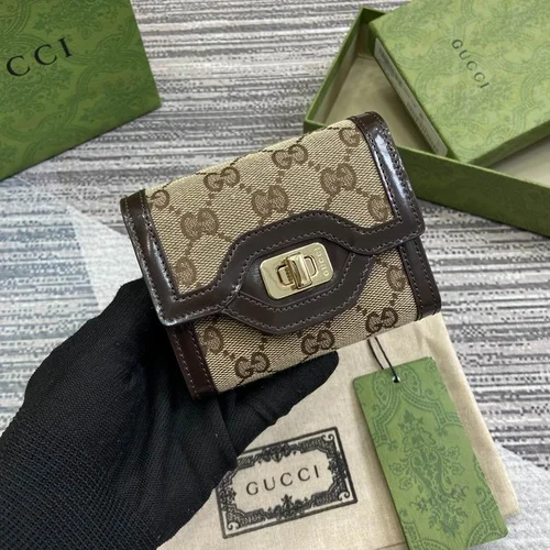 Gucci Original Women's Wallet Authentic GG Canvas Luxury