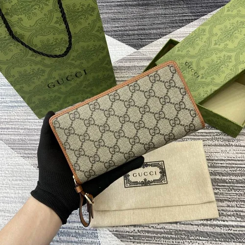 Gucci Original Women's Wallet Authentic GG Canvas Luxury