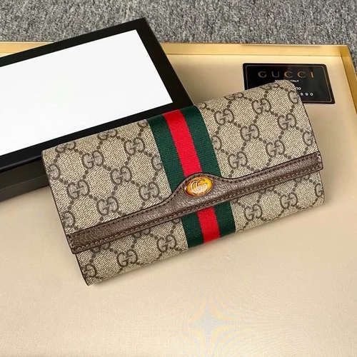 Gucci Original Women's Wallet Authentic GG Canvas Luxury
