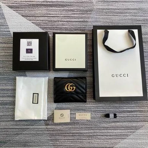 Gucci Original Women's Wallet Authentic GG Canvas Luxury