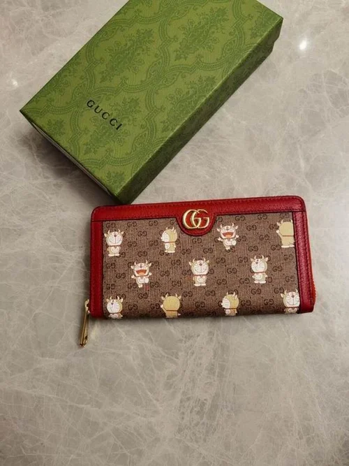 Gucci Original Women's Wallet Authentic GG Canvas Luxury