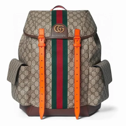 Gucci Original Backpack Large Authentic GG Canvas Luxury