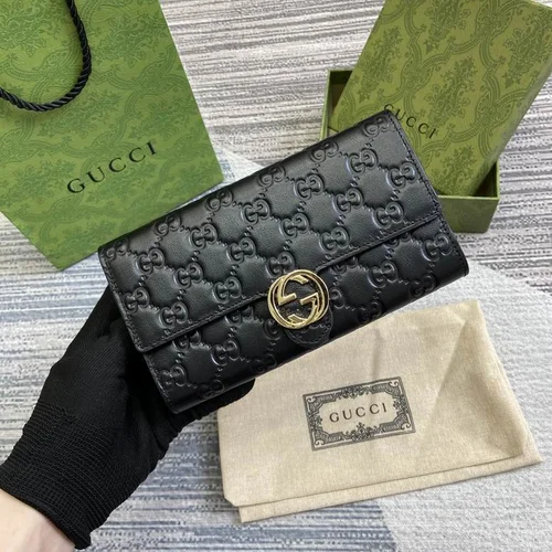 Gucci Original Women's Wallet Authentic GG Canvas Luxury