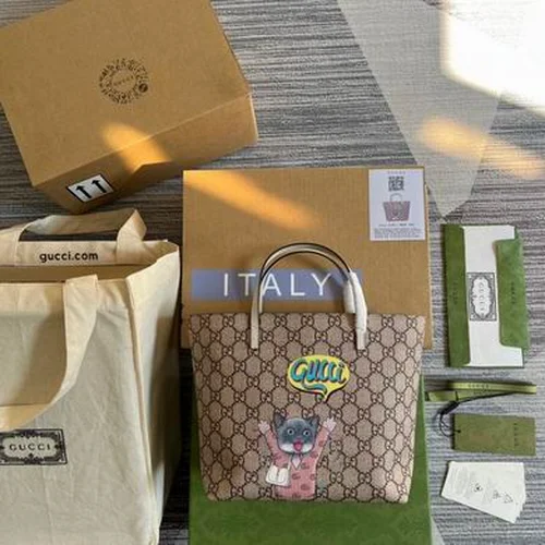 Gucci Original Tote Bags Large Authentic GG Canvas Luxury