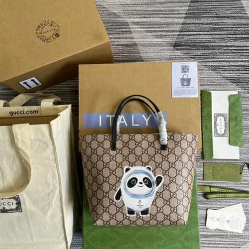 Gucci Original Tote Bags Large Authentic GG Canvas Luxury