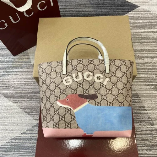 Gucci Original Tote Bags Large Authentic GG Canvas Luxury