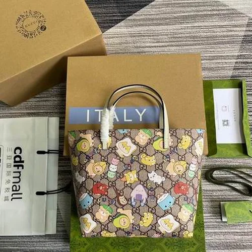 Gucci Original Tote Bags Large Authentic GG Canvas Luxury