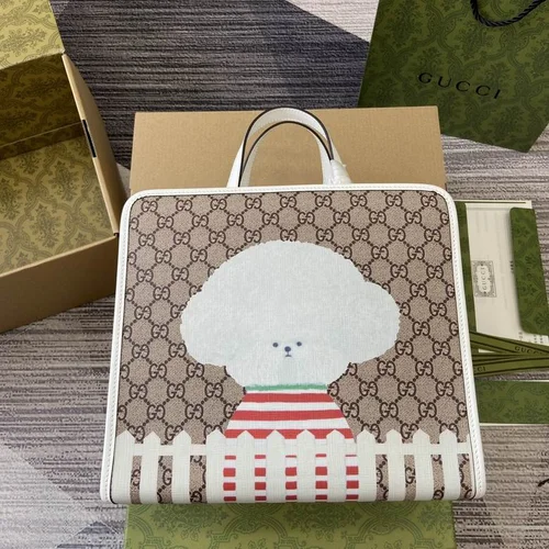 Gucci Original Tote Bags Large Authentic GG Canvas Luxury