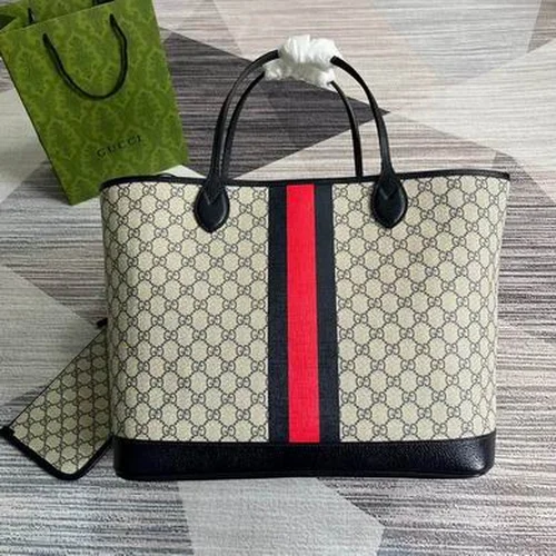 Gucci Original Tote Bags Large Authentic GG Canvas Luxury