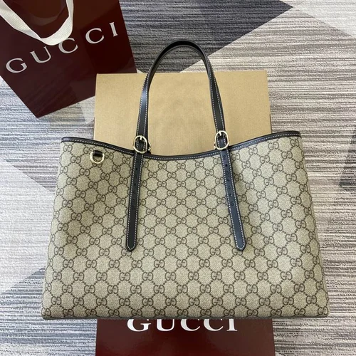 Gucci Original Tote Bags Large Authentic GG Canvas Luxury