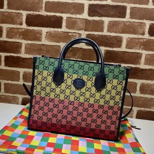 Gucci Original Tote Bags Large Authentic GG Canvas Luxury