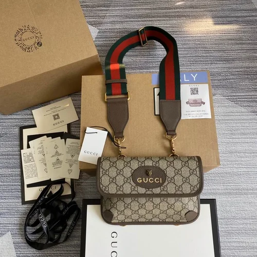 Gucci Original Waist Bags Authentic GG Canvas Luxury