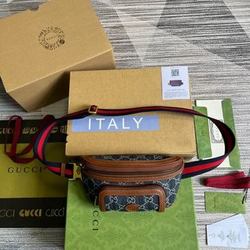 Gucci Original Waist Bags Authentic GG Canvas Luxury