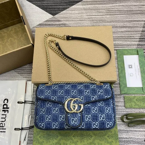 Gucci Original GG Marmont Medium Authentic Quilted Luxury