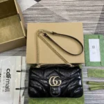 Gucci Original GG Marmont Medium Authentic Quilted Luxury