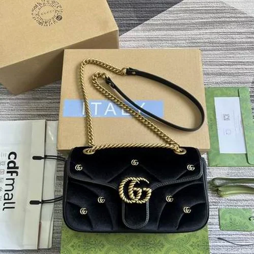 Gucci Original GG Marmont Medium Authentic Quilted Luxury