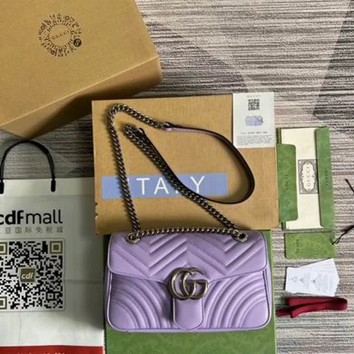 Gucci Original GG Marmont Medium Authentic Quilted Luxury