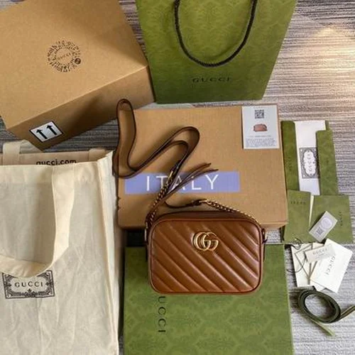 Gucci Original GG Marmont Medium Authentic Quilted Luxury