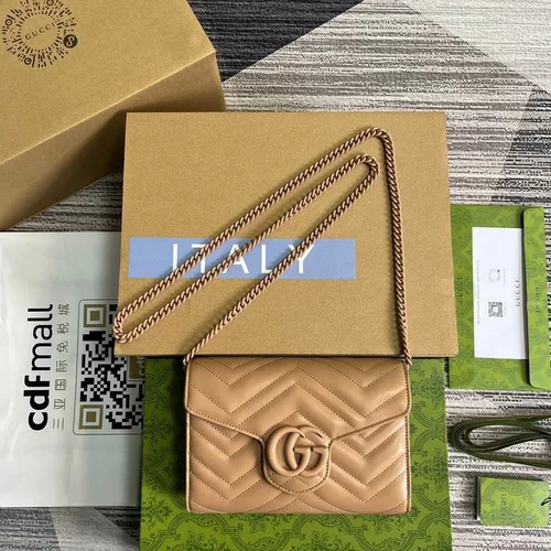 Gucci Original GG Marmont Medium Authentic Quilted Luxury