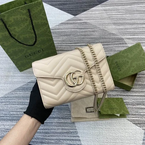 Gucci Original GG Marmont Medium Authentic Quilted Luxury