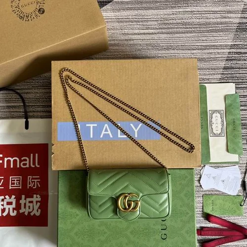 Gucci Original GG Marmont Medium Authentic Quilted Luxury