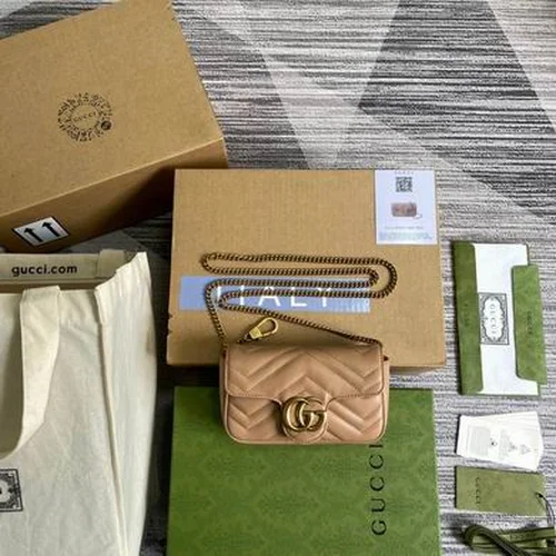 Gucci Original GG Marmont Medium Authentic Quilted Luxury