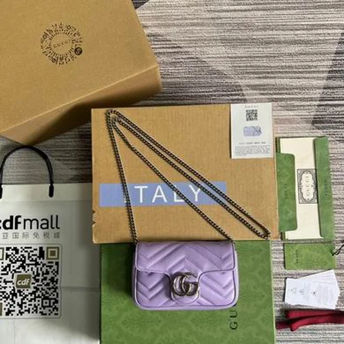 Gucci Original GG Marmont Medium Authentic Quilted Luxury