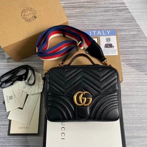 Gucci Original GG Marmont Medium Authentic Quilted Luxury