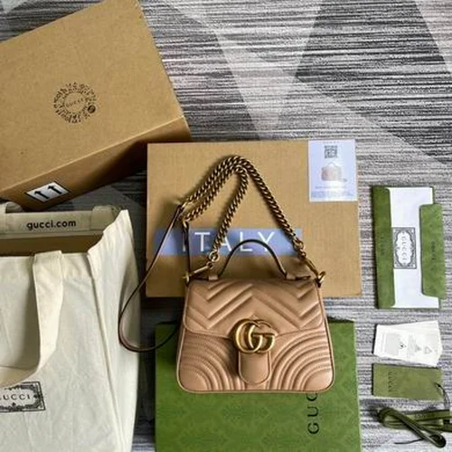 Gucci Original GG Marmont Medium Authentic Quilted Luxury