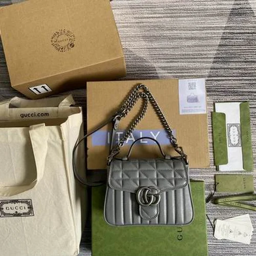 Gucci Original GG Marmont Medium Authentic Quilted Luxury