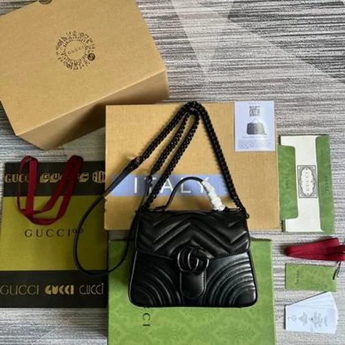 Gucci Original GG Marmont Medium Authentic Quilted Luxury