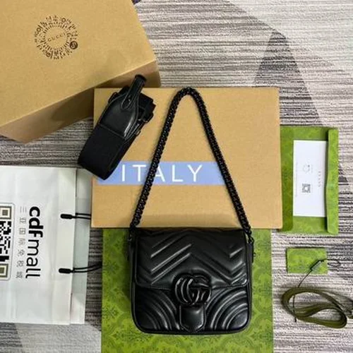 Gucci Original GG Marmont Medium Authentic Quilted Luxury