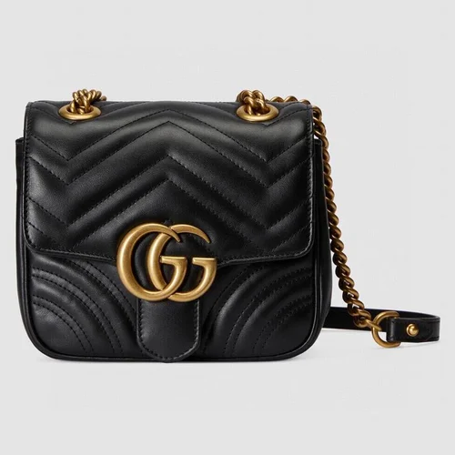 Gucci Original GG Marmont Medium Authentic Quilted Luxury