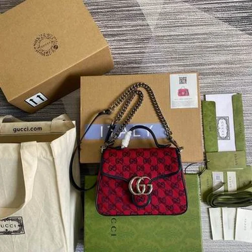 Gucci Original GG Marmont Medium Authentic Quilted Luxury