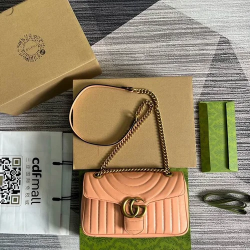 Gucci Original GG Marmont Medium Authentic Quilted Luxury