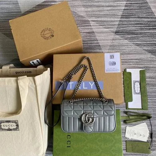 Gucci Original GG Marmont Medium Authentic Quilted Luxury