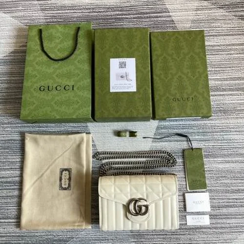 Gucci Original GG Marmont Medium Authentic Quilted Luxury