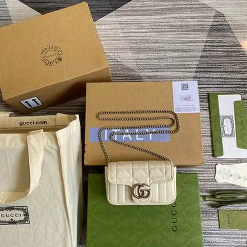 Gucci Original GG Marmont Medium Authentic Quilted Luxury