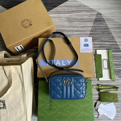 Gucci Original GG Marmont Medium Authentic Quilted Luxury