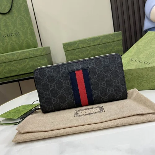 Gucci Original Women's Wallet Authentic GG Canvas Luxury