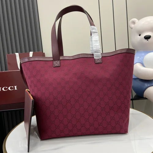 Gucci Original Tote Bags Large Authentic GG Canvas Luxury